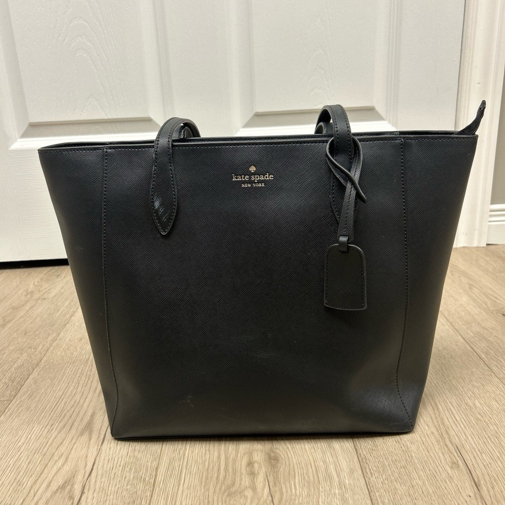Kate Spade‎ Dana Black Leather Tote Bag